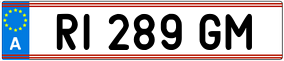 Trailer License Plate